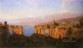 Ruins of the Roman Theatre at Taormina Sicily scenery Luminism William Stanley Haseltine